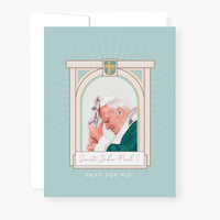 St. John Paul II Novena Card | Banner Design | Blue