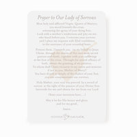 Our Lady of Sorrows Prayer Card | Pray For Us | Light Purple