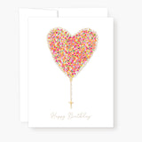 Rosary Card | Sprinkles Heart | Birthday