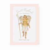St. Raphael Prayer Card | Wise Choice of a Marriage Partner | Beige