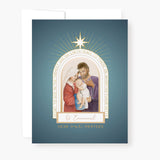 St. Andrew Christmas Novena Card | Holy Family | Blue