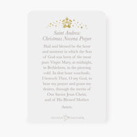 St. Andrew Christmas Novena Prayer Card | Holy Family Design