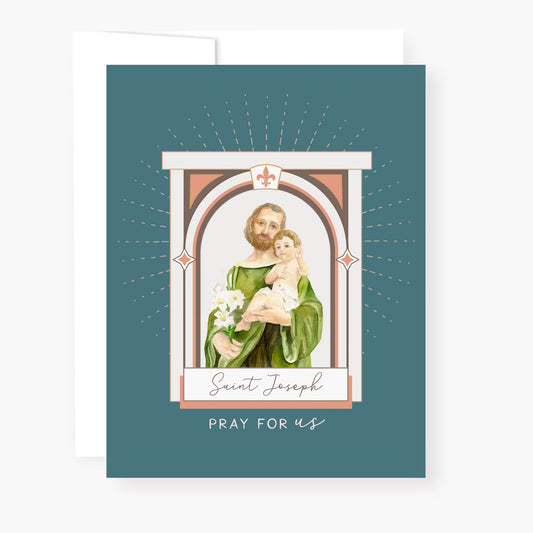 St. Joseph Novena Card | Blue