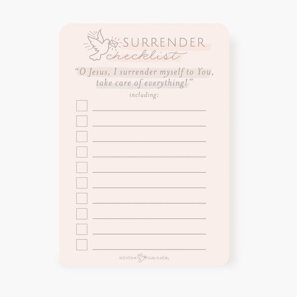 Surrender Checklist (Pack of 5)
